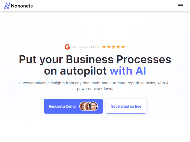 Nanonets ai tool