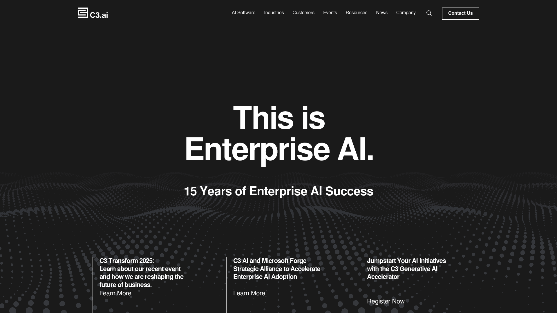C3.ai website screenshot