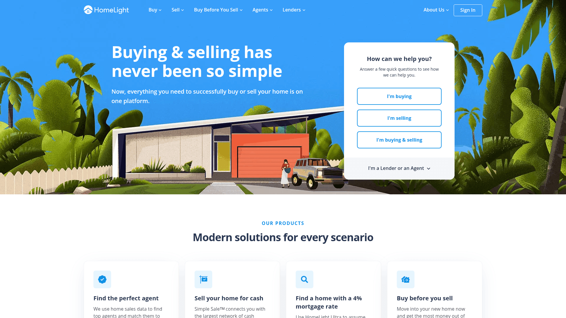 Homelight website screenshot