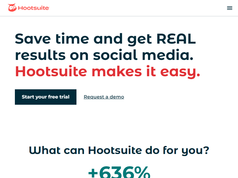 Hootsuite website screenshot