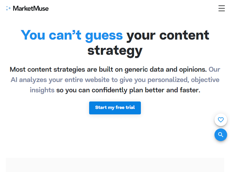 MarketMuse website screenshot