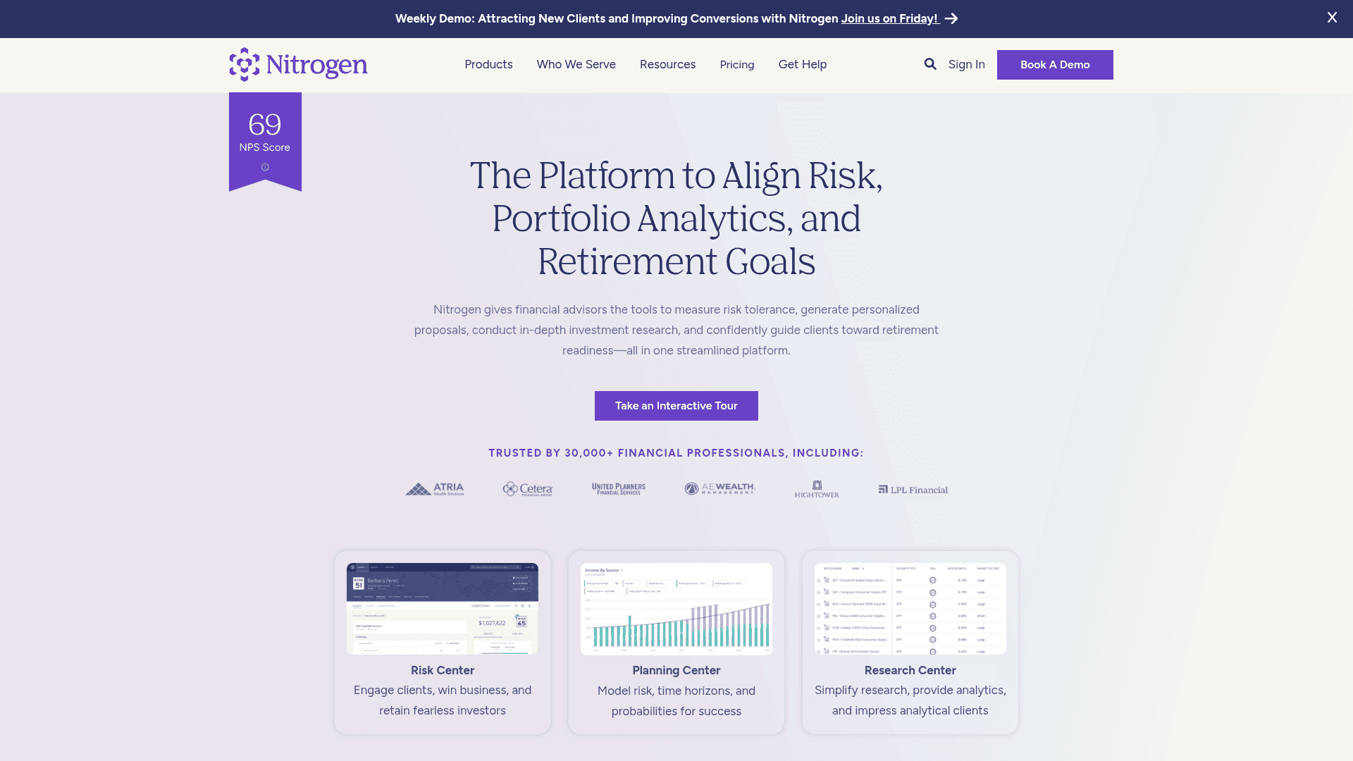 Riskalyze website screenshot