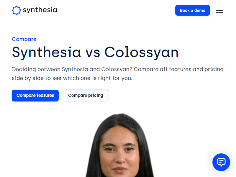 Colossyan website screenshot