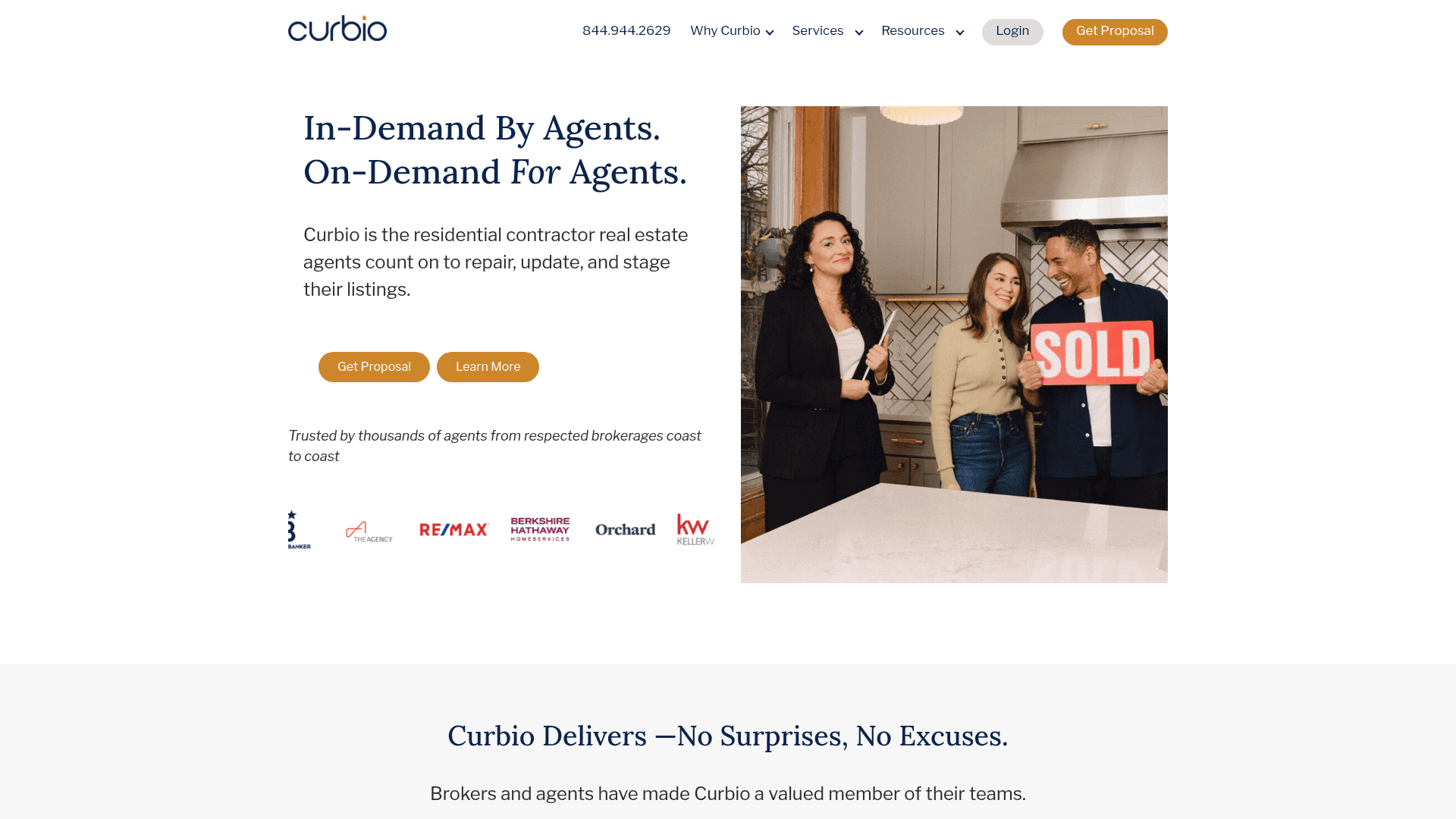Curbio website screenshot