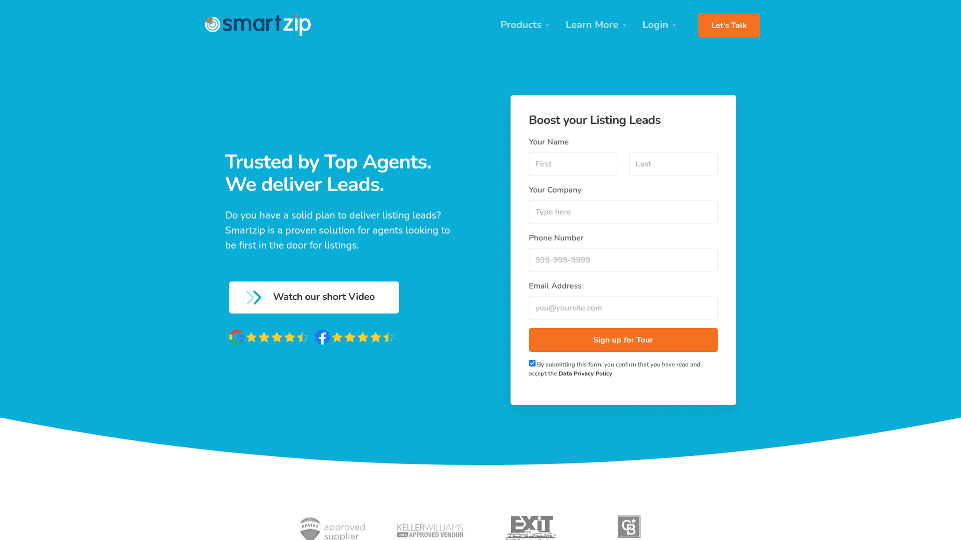 SmartZip website screenshot